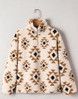 Elizy Quarter Zip Collar Sweatshirt