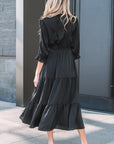 Natasha Sleeve Tiered Maxi Dress