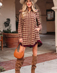 Novalee Mini Shirt Dress Long Sleeve Top