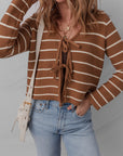 Lilly Striped Knit Cardigan Sweater