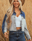 Kikki Detail Distress Denim Jacket