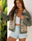 Evelyn Retro Floral Patchwork Shirt