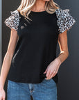 Azari Sleeve Ribbed Knit Top