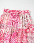 Boho Tassel Drawstring Elastic Waist Maxi Skirt