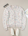 Vienna Rhinestone Decor Confetti Sweater