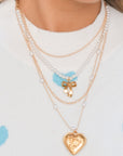 Ocean Pearl Beading Multilayer Necklace