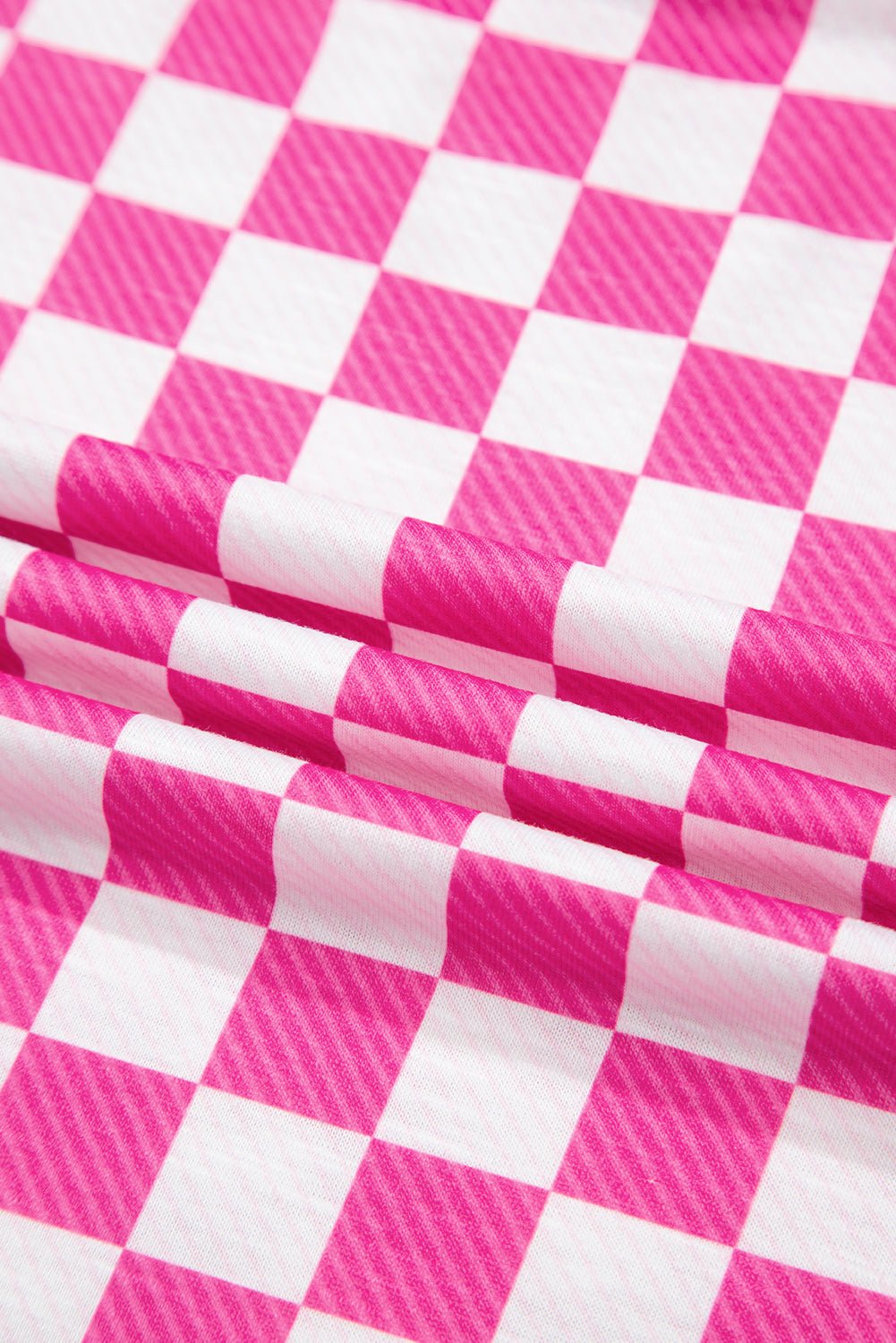Checker T-Shirt &amp; High Waist Skort Set
