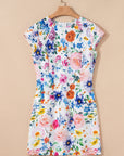 Floral Cap Sleeve Boydycon Mini Dress