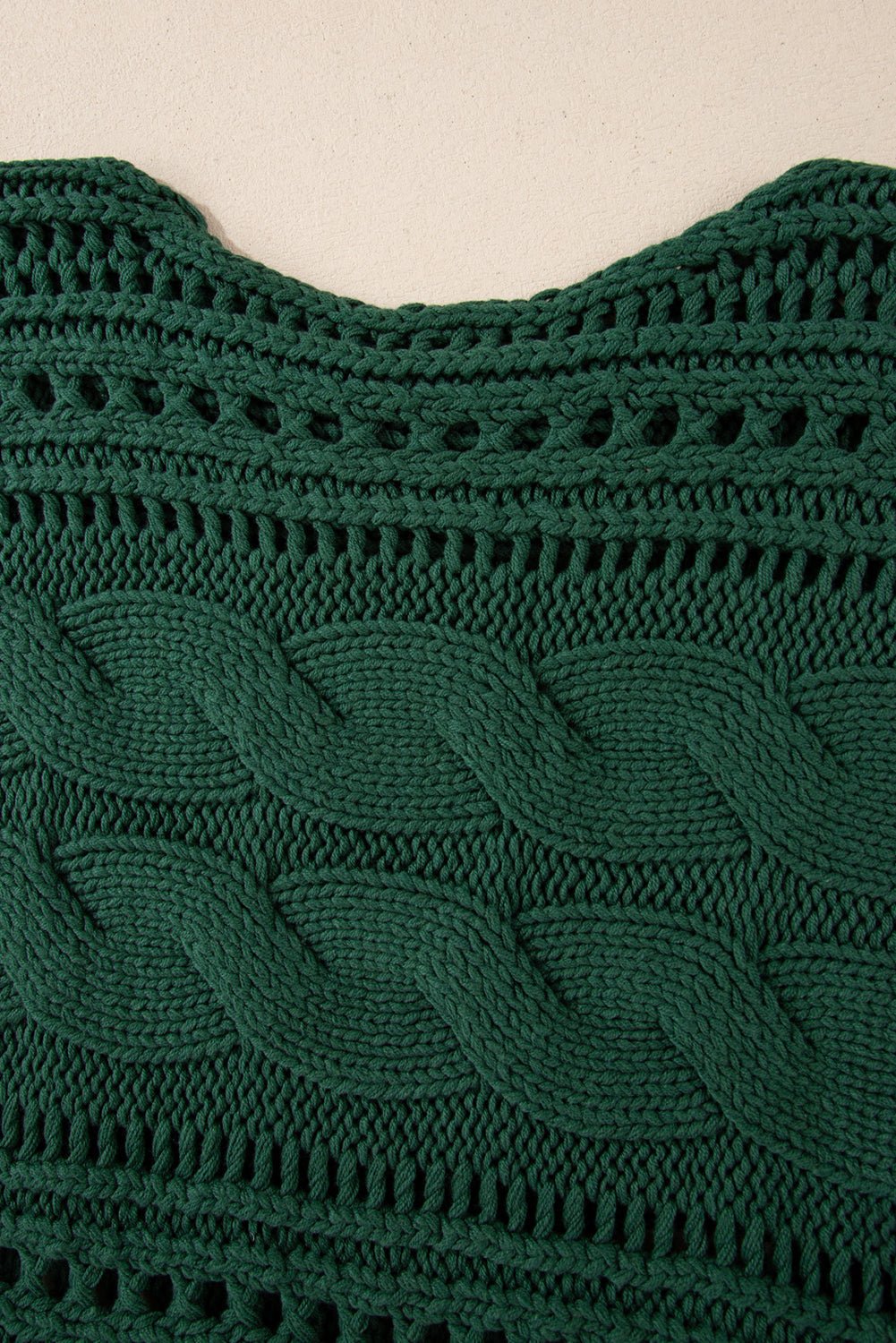 Emma Cable Knit Cropped Sweater