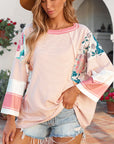 Abigail Block Patchwork Oversized Top