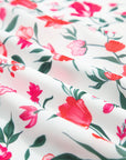 Floral Puff Sleeve Square Neck Tiered Dress