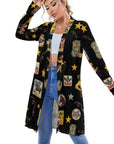Baha Ranch Vintage Cowgirl Collage Western Lightweight Cardigan