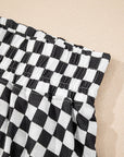 Checker T-Shirt & High Waist Skort Set