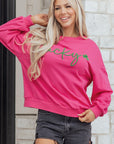 Armani Clover Embroidered Loose Pullover