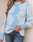 Lilith Puff Sleeve Flower Blouse