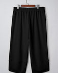 Plus Size Solid Asymmetrical Hem Capris Pants