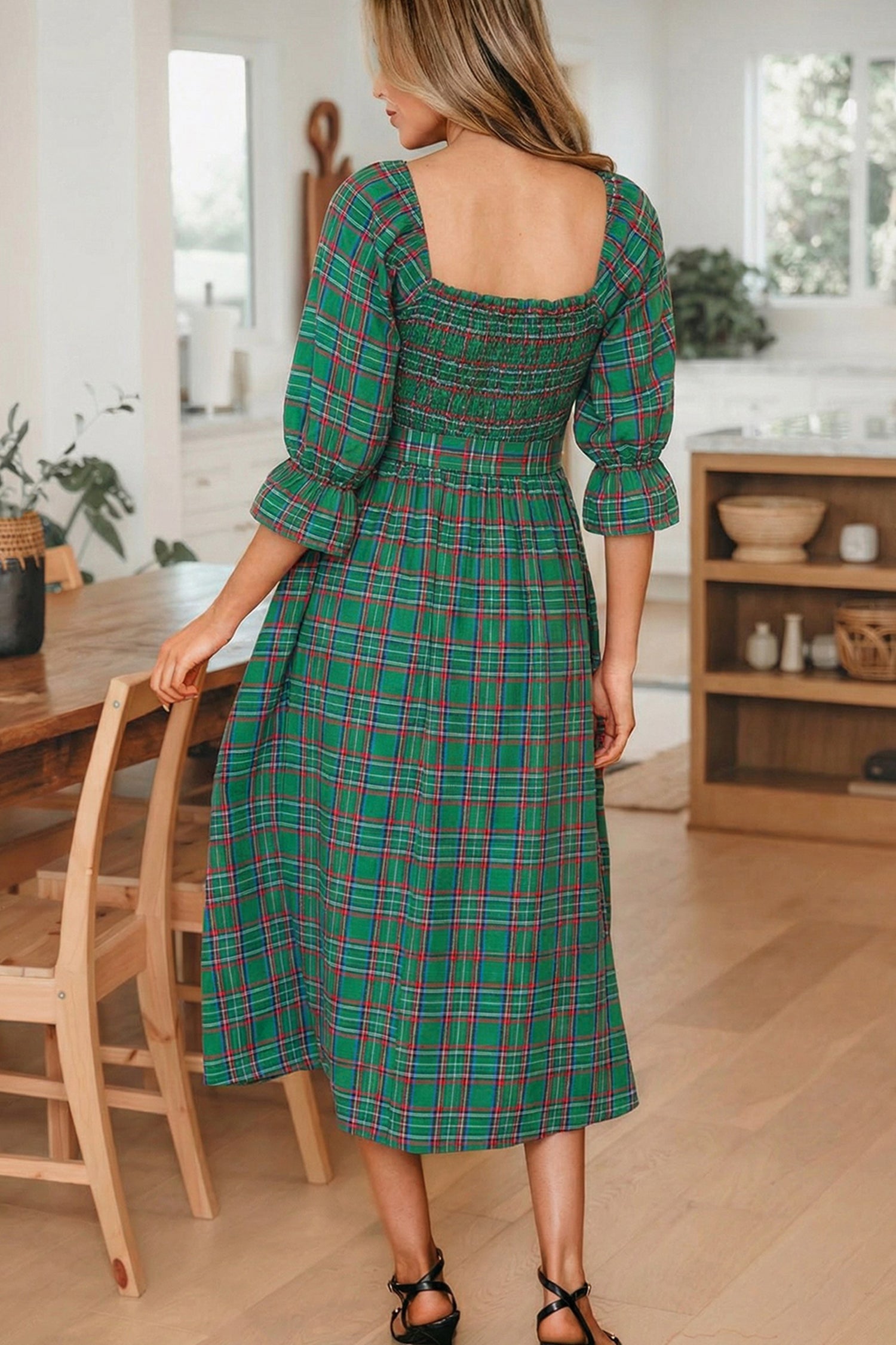 Scarlett Waist Flared Midi Dress