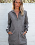 Frankie Ribbed Patchwork Sweatshirt Dress