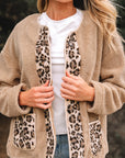 Renaona Print accent Plush Jacket