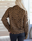 Ava Print Quarter Zip Sweatshirt