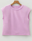 Solid Mineral Wash Boxy Tank Top