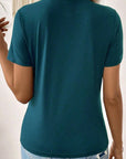 Galilea Toothpick Stripe Round Neck Top