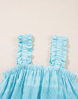 Boho Ruffle Wide Strap Loose Tank Top