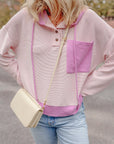Johanna Patch Drawstring Hooded Top