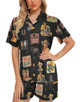 Baha Ranch Vintage Cowboy Collage Western Pajama Set