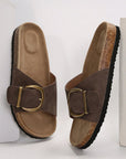 Tilly Buckle Thick Sole Slippers
