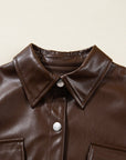 Mila Drawstring Hem Leather Jacket