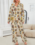 Baha Ranch Vintage Cowgirl Collage Western Rodeo Pajamas