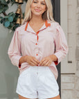 Maren Frilled Collar Down Shirt
