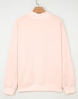Ensley apricot Oversize Mock Sweatshirt
