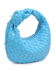 Woven Vegan Leather Clutch -clearance