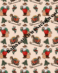 Santa's Sleigh Men's Western Pajamas