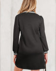 Edith Sleeve Shift Mini Dress