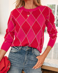 Wynter Pattern Knit Casual Sweater