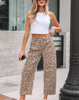 Winnie Print Straight Loose Jeans