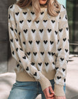 Aspyn Ribbed Trim Loose Sweater