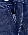 Jacy Cuffs Distressed Straight High Waist Jeans