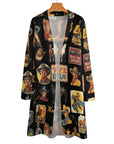 Baha Ranch Vintage Cowboy Collage Western Lightweight Cardigan