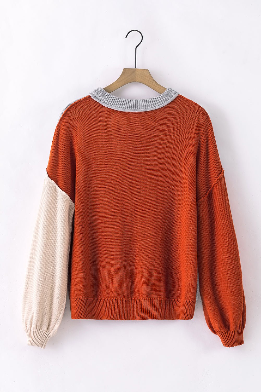 Alejandra Sleeve Ribbed Trim Sweater