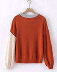 Alejandra Sleeve Ribbed Trim Sweater