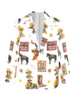 Baha Ranch Vintage Cowboy Collage Western Women's Blazer