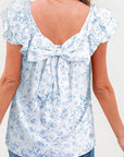 Beatrice Bow Back Square Blouse