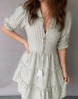 Bailey Sleeve Tiered Flattering Dress