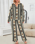Colores de Mexico Southwestern Aztec Satin pajamas