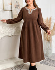 Hallie High Waist Midi PLUS Dress