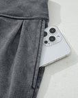 Solid Mineral Wash Jogger Style Pants